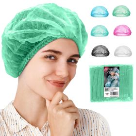 Green Disposable Bouffant Caps Medical