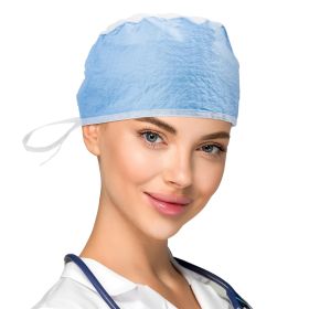 Case of 500 Surgeon Caps NonSterile O.R. Head Coverings for Surgeons and Surgical Personnel One Size Blue Caps for Hospital, Clinics, Labs