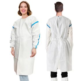 Hospital Disposable Gowns with Sleeves X-Large Size, Microporous PPE Medical Isolation Gowns Disposable 25 Pack