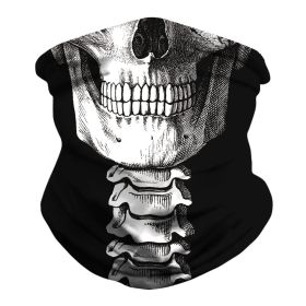 Skull Digital Men And Women Outdoor Mask Sport Climbing Insect-proof (Option: BXHA025-Free Size)