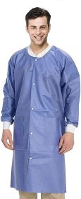 Disposable Lab Coats for Adults (Color: Blue)
