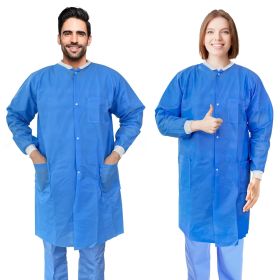 Disposable Lab Coats for Adults (Color: Blueberry)